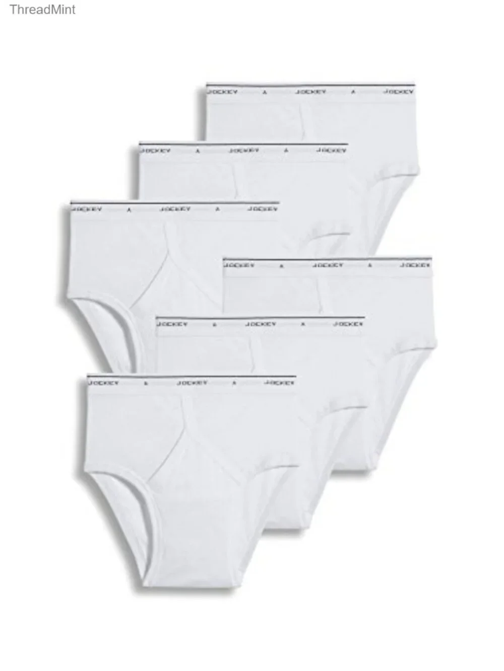 6 Pack 100% Cotton Low Rise Briefs Men's Underwear Full Coverage